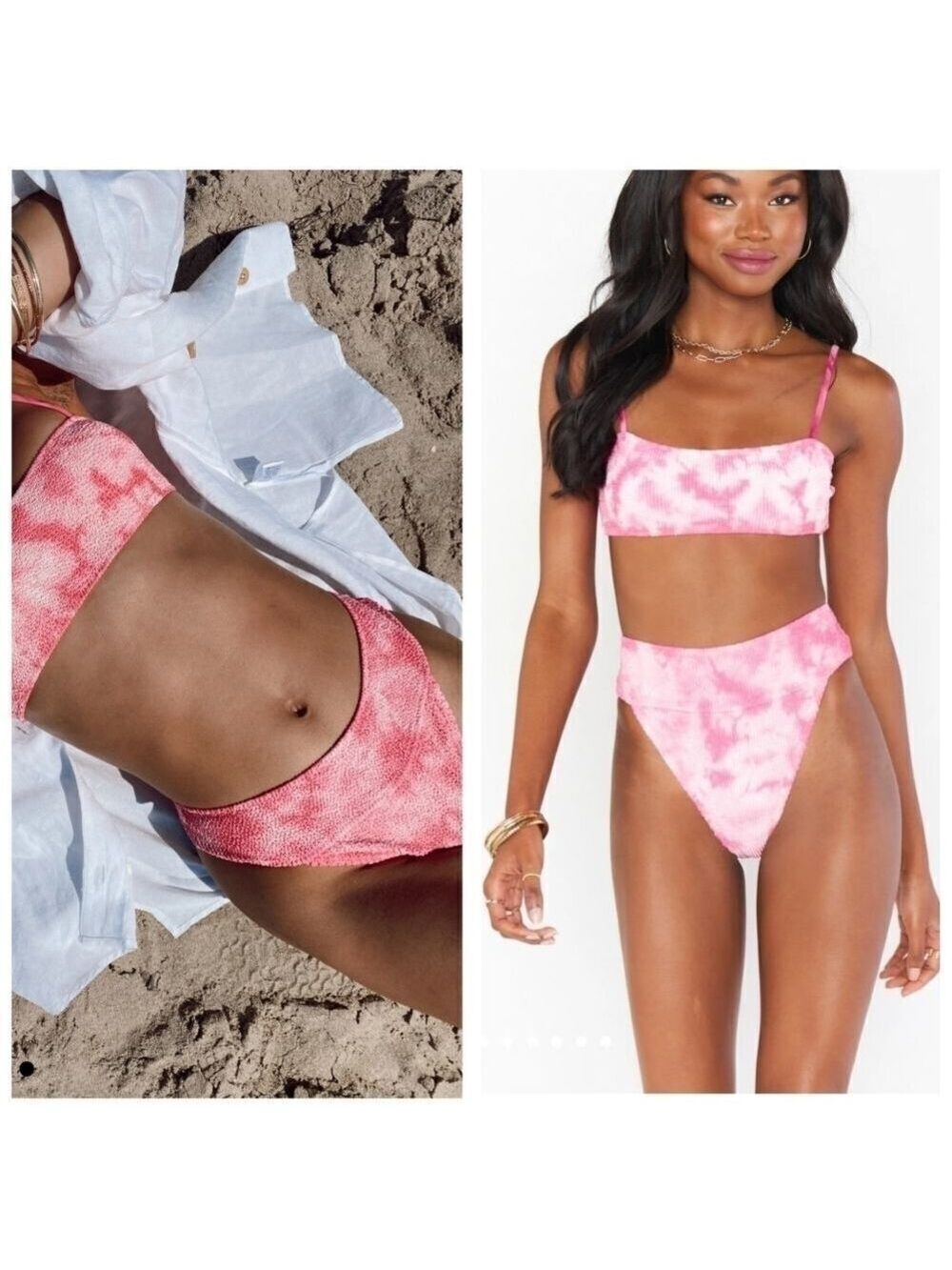Show Me Your MuMu Del Rey Scrunch tie dye bottom